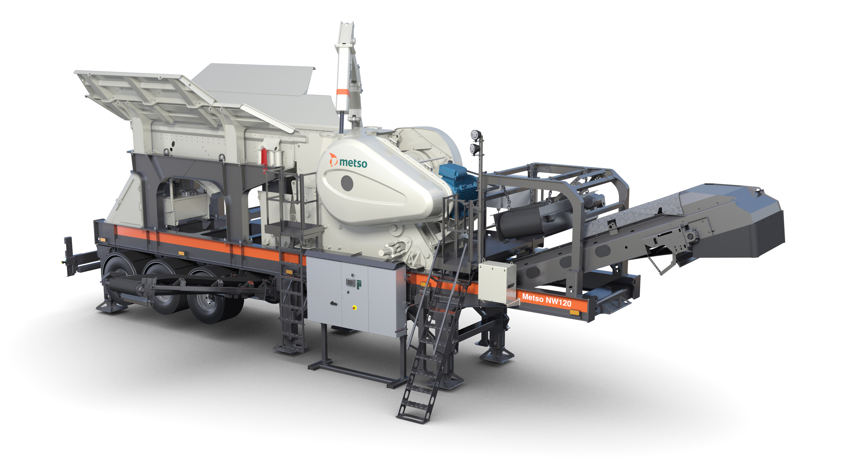 The NW120 Rapid portable jaw crusher is a wheel-mounted jaw crushing plant made for reducing hard and soft rock, as well as recycled materials. Photo: Metso