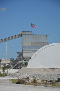 ClearSpan's structures are also utilized within aggregate operations. Photo: P&Q Staff