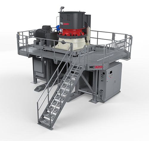 The MC320 is available with standard crusher controls. Photo: Terex MPS