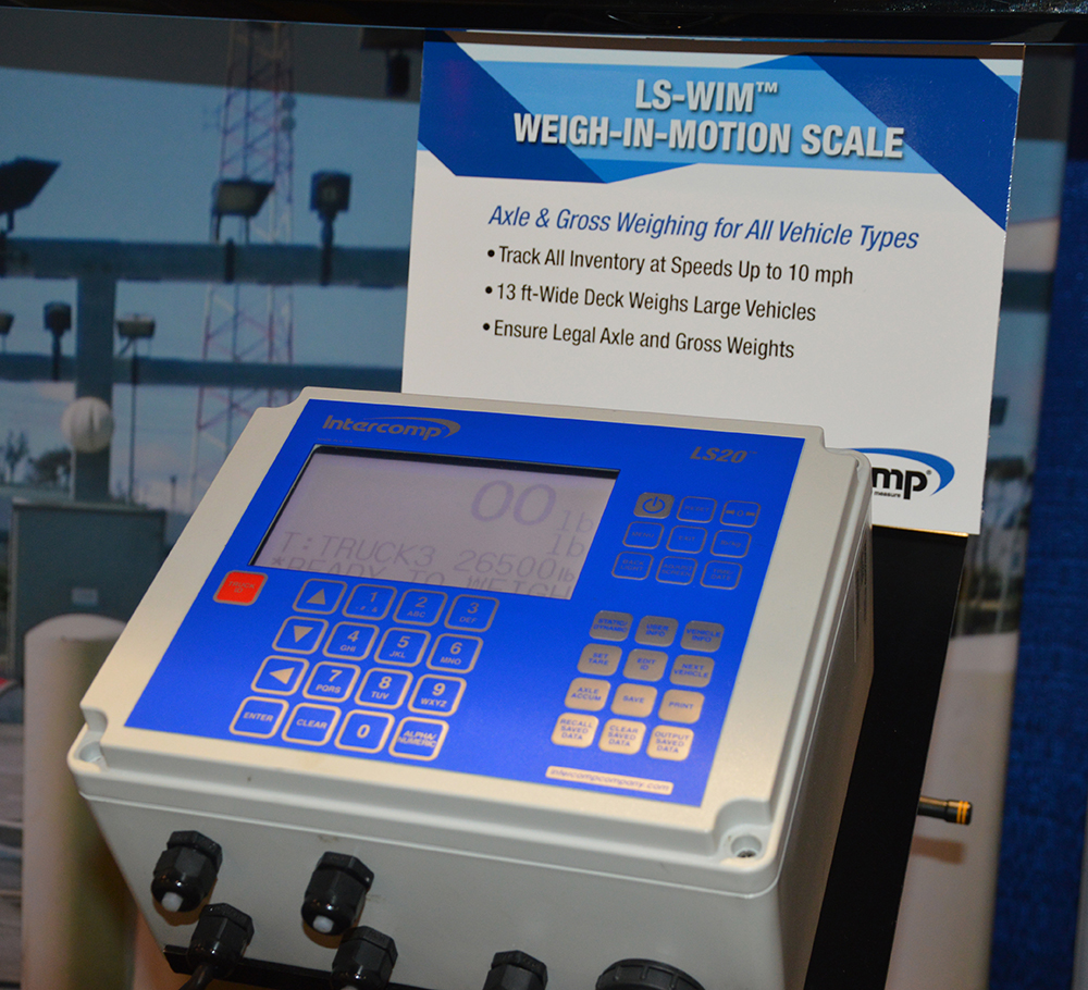 Intercomp showcased its LS-WIM scale system at ConExpo-Con/Agg 2020. Photo: P&Q Staff