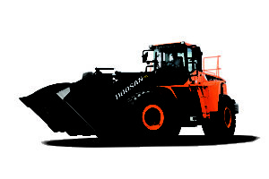 Doosan debuted its new DL580-5 wheel loader – the largest in its lineup – at ConExpo-Con/Agg 2020. Photo: Doosan