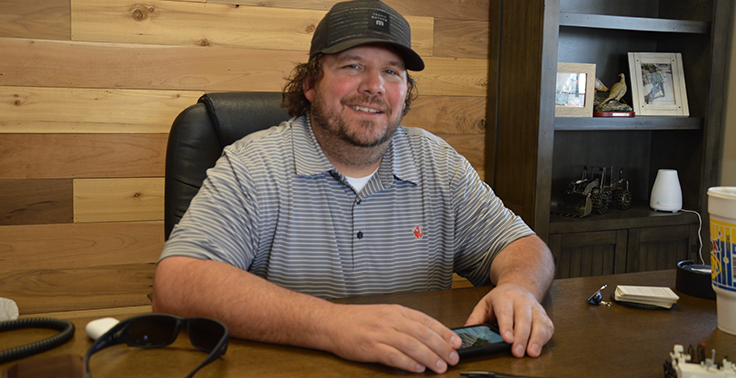 Goodfellow Corporation COO Sy Harrison is pictured from his office in Lindon, Utah. Photo: P&Q Staff