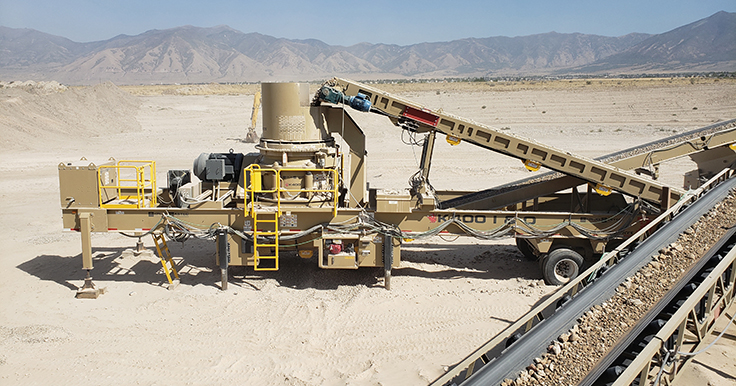Bridger Bolinder is a proponent of the K400+ cone crusher, particularly what KPI-JCI & Astec Mobile Screens offers with some of its automation components. Photo: Bill Royce