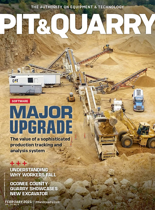 BARD Materials graces the cover of Pit & Quarry's February 2021 edition. Photo: BARD Materials