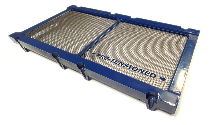 A modular tensioned screen. Photo: Buffalo Wire Works