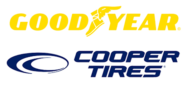 Photo: Goodyear and Cooper Tire logos