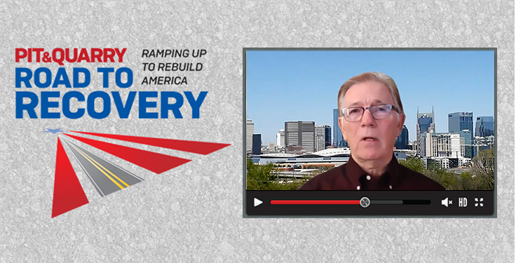 David Chereb pays Pit & Quarry another visit for a Road to Recovery video. Photo: P&Q Staff
