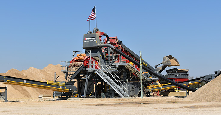 Tri-Parish turned to the UltraWASH 6206 modular wash plant after McLanahan Corp. debuted it at ConExpo-Con/Agg. Photo: McLanahan Corp.