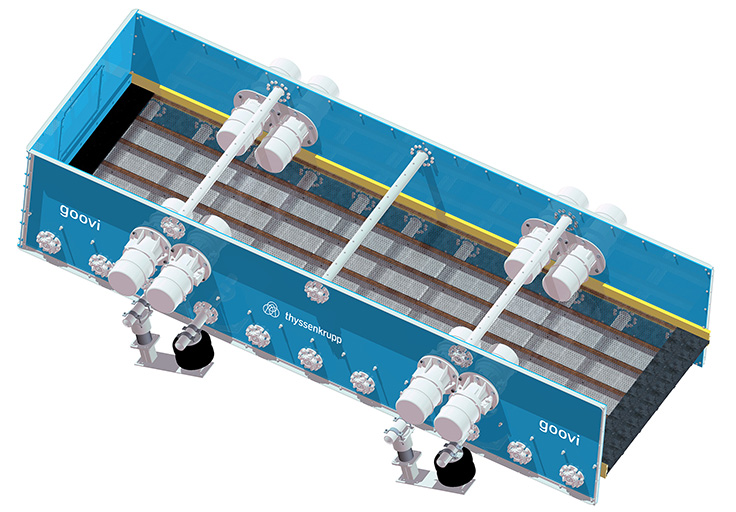 The goovi is fully digitized and can be integrated into a higher-level control system, according to thyssenkrupp. Photo: thyssenkrupp