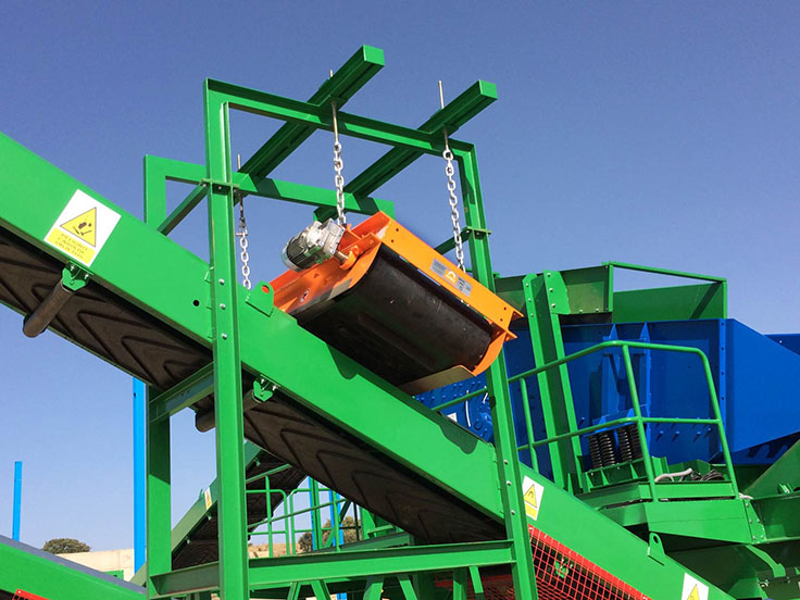 Eriez is touting the ROI that its CP-20 and TP-25 suspended permanent magnets can bring. Photo: Eriez