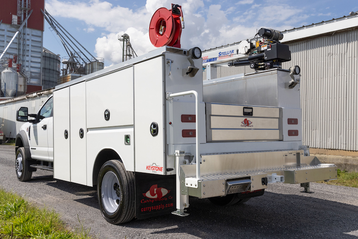 Curry Supply Co. debuted its new line of truck bodies – the Keystone and Keystone Pro. Photo: Curry Supply Co.
