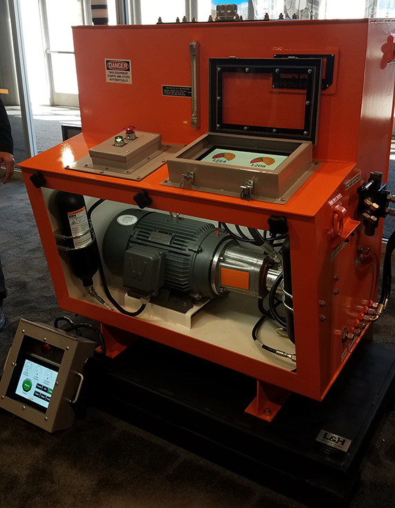 L&H Industrial showcased its crusher monitoring capabilities at MINExpo. Photo: P&Q Staff