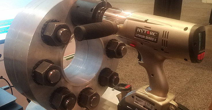 Hytorc was present in the North Hall of the Las Vegas Convention during MINExpo International 2021. Photo: P&Q Staff