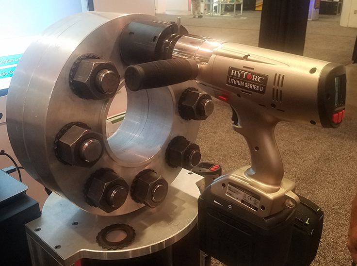 Hytorc was present in the North Hall of the Las Vegas Convention during MINExpo International 2021. Photo: P&Q Staff