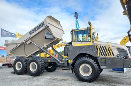 Following Terex Truck's rebrand to Rokbak, the company debuted two new trucks at two UK trade shows. Photo: Rokbak