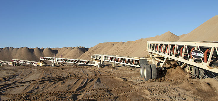John Scepaniak says about 60 percent of the conveying power Wm. D. Scepaniak utilizes is made by Superior Industries. Photo: P&Q Staff