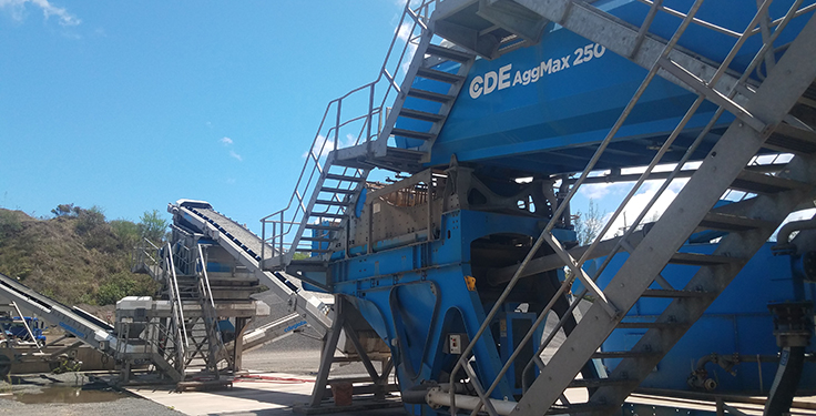 Hawaiian Cement’s Sean Haggerty says the wet processing system in place at the Halawa Valley Quarry has been a “monster” performer. Photo: P&Q Staff