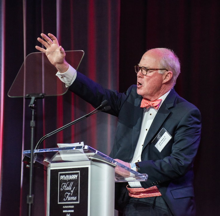 John Baker II delivered remarks honoring his brother, 2022 P&Q Hall of Fame inductee Ted Baker, who was unable to attend the ceremony last month in Nashville, Tennessee. Photo: Pamella Lee Photography