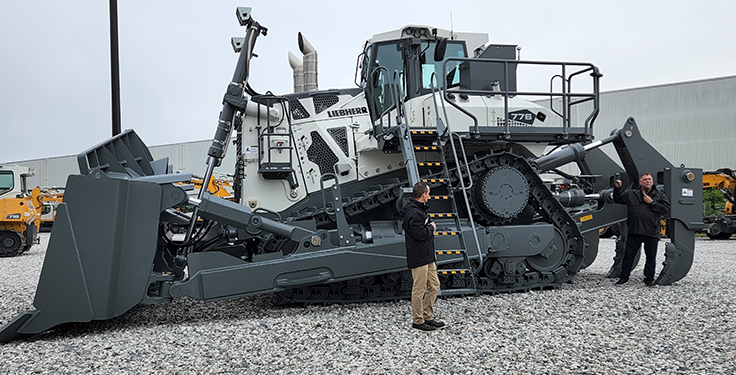 The new PR 776 dozer was also a focal point of Customer Day. Photo: P&Q Staff