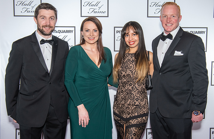 From left: CDE’s Darren Eastwood, Leanne Rice, Lizandra Holanda and Joseph Teahl. CDE was a Hall of Fame silver sponsor. Photo: PamElla Lee Photography