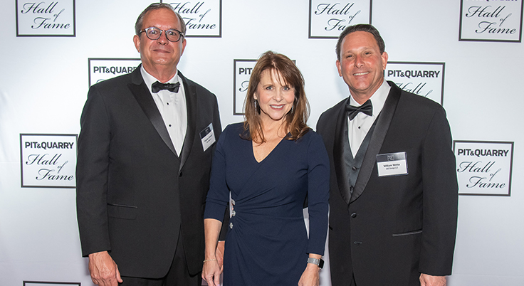 On hand from DSC Dredge were, from left, Charlie Johnson, Peggy Wetta and Bill Wetta. Photo: PamElla Lee Photography