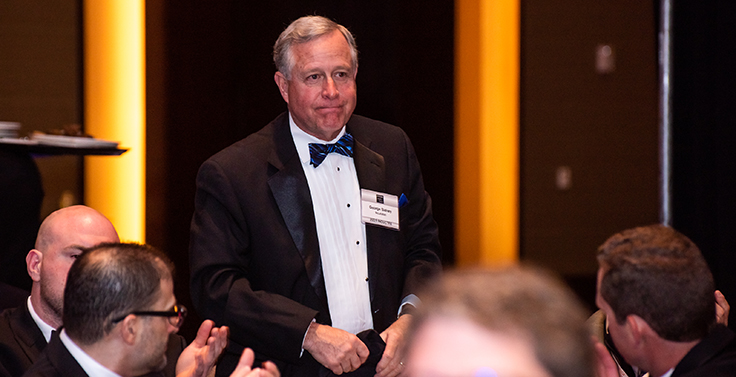 George Sidney of McLanahan Corp., a 2019 Pit & Quarry Hall of Famer, was in attendance at the 2022 induction ceremony. Photo: PamElla Lee Photography