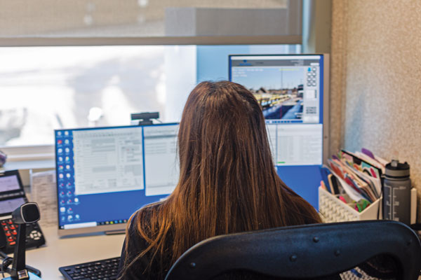 Dispatchers have new tools available presenting details that can be communicated to truck drivers. Photo: Command Alkon
