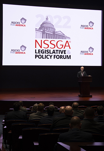Rep. Dan Newhouse (R-Washington) addressed those who attended NSSGA’s Hill Day tied in with the organization’s Legislative & Policy Forum that took place in the nation’s capital. Photo: P&Q Staff