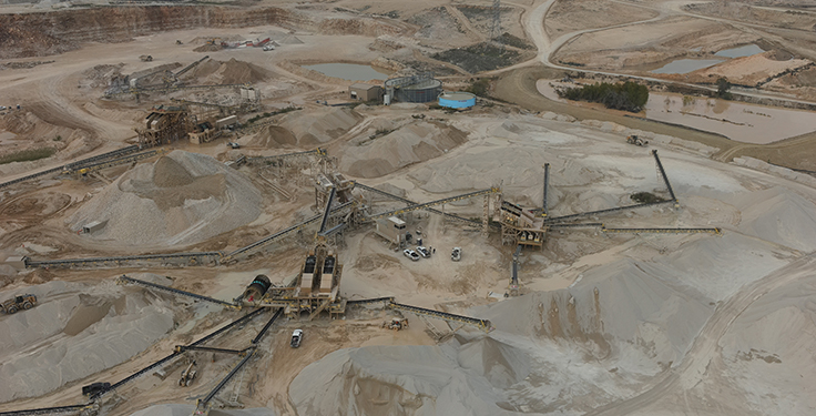 Says Anderson Columbia plant manager Daniel Barrs of the Tejas Quarry: “We’re steady at around 7,000 to 8,000 [tons] a day. We’re shooting for that 2 million-ton mark, but 1.7 million is probably what we’re realistically going to progress to [in 2022]. Every year, we’re getting bigger to implement the next phase of our plant, which would drastically increase our tonnage.” Photo: Daniel Barrs