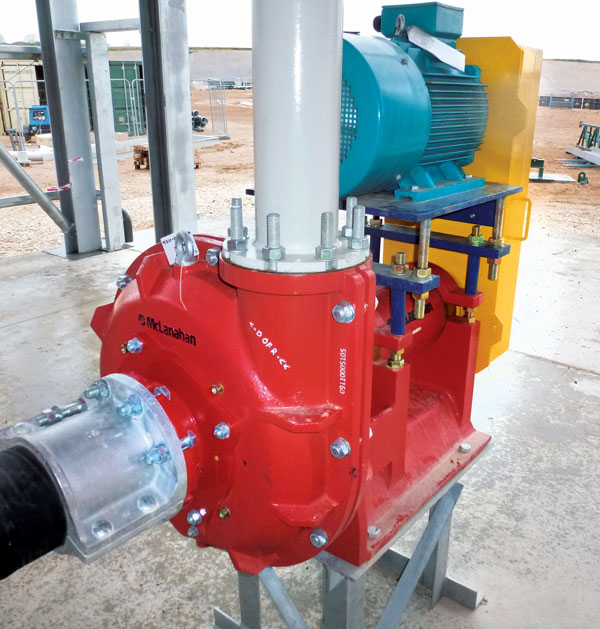 The possibility of residual water contained within pumps is always a potential winter problem for aggregate producers. Photo: McLanahan Corp.