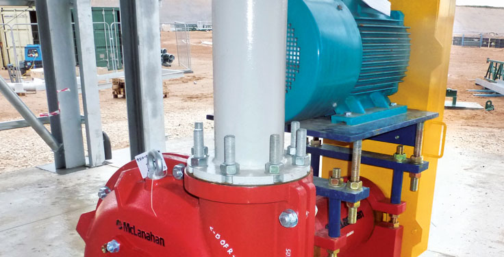 The possibility of residual water contained within pumps is always a potential winter problem for aggregate producers. Photo: McLanahan Corp.