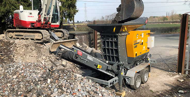 The Rubble Crusher brand will have a presence at ConExpo-Con/Agg with a showcase in the Silver Lot outside the Las Vegas Convention Center. Photo: Rubble Crusher