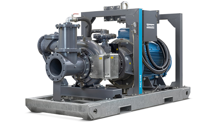 Atlas Copco says one of the most significant cost benefits of the E-Pump range is its compact size for storage. Photo: Atlas Copco