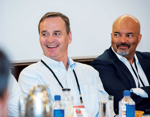 Nicholas Schur, left, says Schurco Slurry’s 2022 growth was based on having equipment on the shelf that it could deliver. Photo: PamElla Lee Photography 