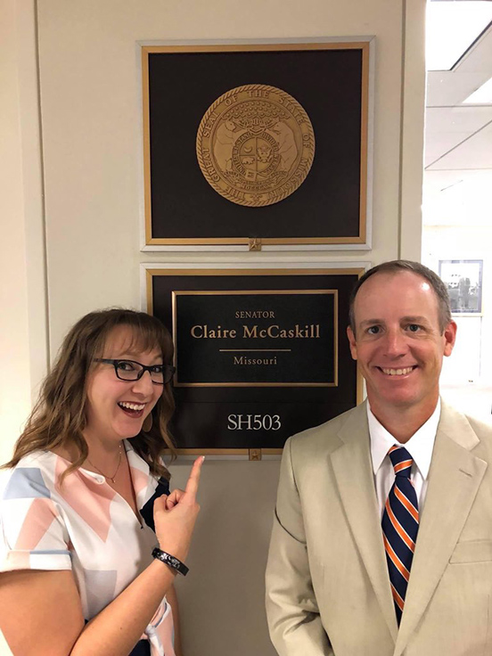Chris Upp, seen here with longtime Conco Quarries colleague Ericka Baxter, was a fixture at National Stone, Sand & Gravel Association meetings. Photo: Ericka Baxter