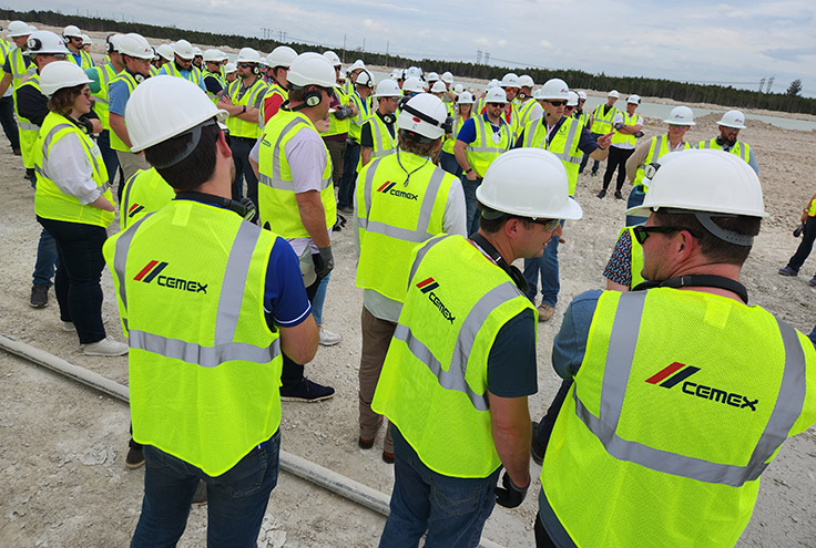 More than 325 people attended the National Stone, Sand & Gravel Association’s 2023 Young Leaders Annual Meeting in Fort Lauderdale, Florida. Many of those attending the meeting hopped on buses for the FEC Quarry tour. Photo: P&Q Staff