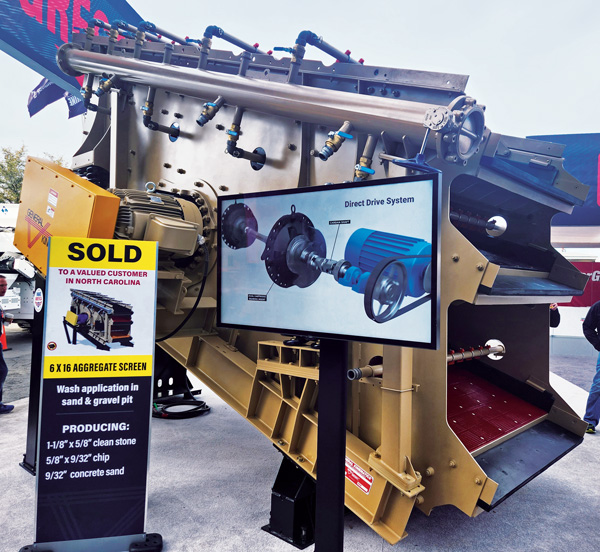 General Kinematics characterizes its incline screens as high-performing, low-maintenance solutions for screening bulk aggregate materials. Photo: P&Q Staff