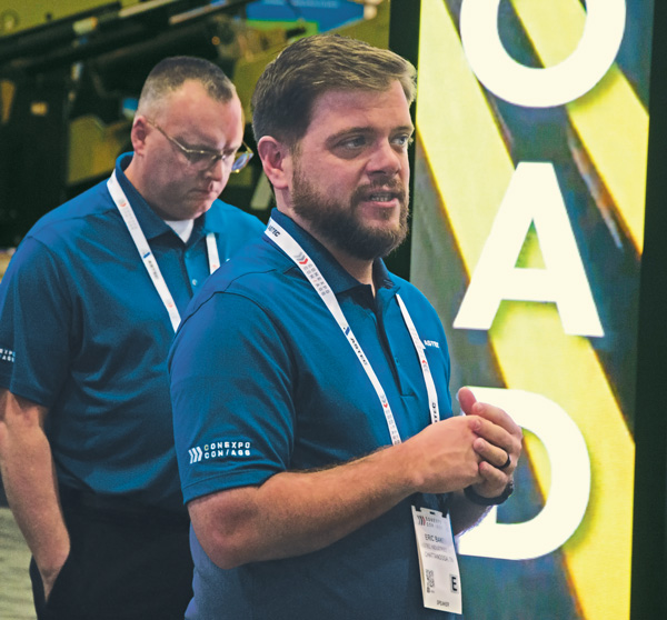 Astec Digital’s Eric Baker, seen here at a ConExpo-Con/Agg press conference, says every end user’s journey into digital technology is different.