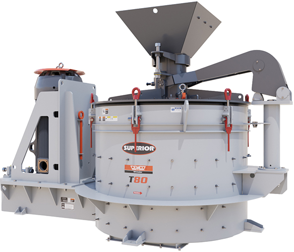 The Cemco vertical shaft impactor name will live on as a trademark for Superior VSI crushers. Photo: Superior Industries