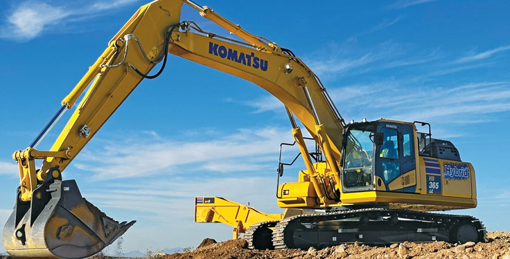 Quarry Days attendees were able to operate Komatsu equipment such as haul trucks, loaders and excavators. Photo: P&Q Staff