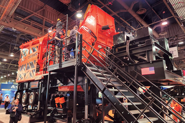 Trade shows like AGG1 Aggregates Academy & Expo let attendees touch and feel equipment while establishing vendor relationships that can put them in better negotiating positions. Photo: P&Q Staff