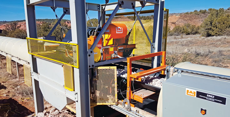 An over-the-head-pulley installation is generally considered a manufacturer’s preferred way of installation, but such an approach isn’t always possible. Photo: Eriez