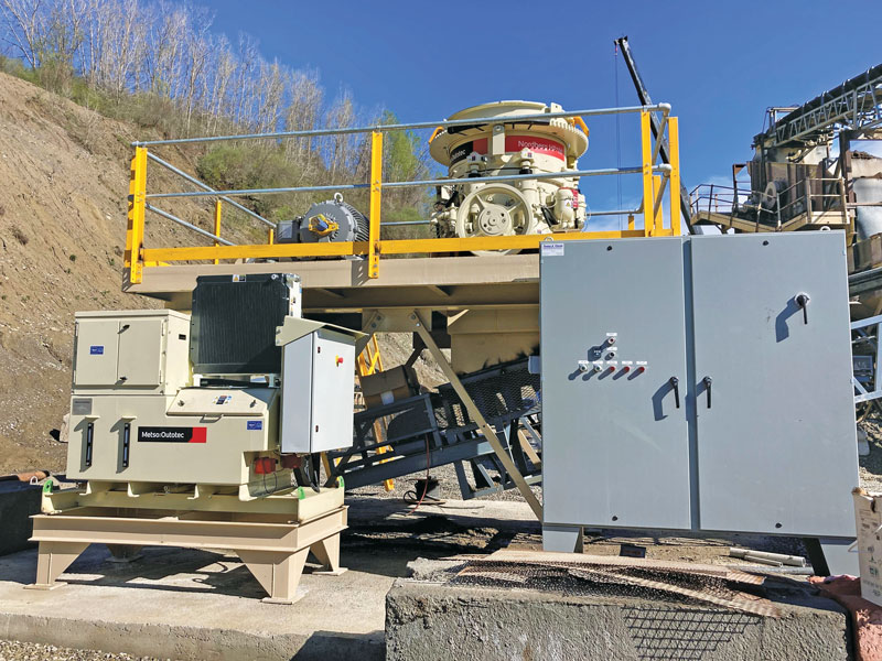 Marion Machine’s Brandon Godman suggests starting cone crushers within an operation one at a time for simplicity’s sake. Photo: Mellott