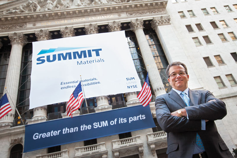 Tom Hill started Summit Materials after nearly three decades with CRH. Photo: Tom Hill