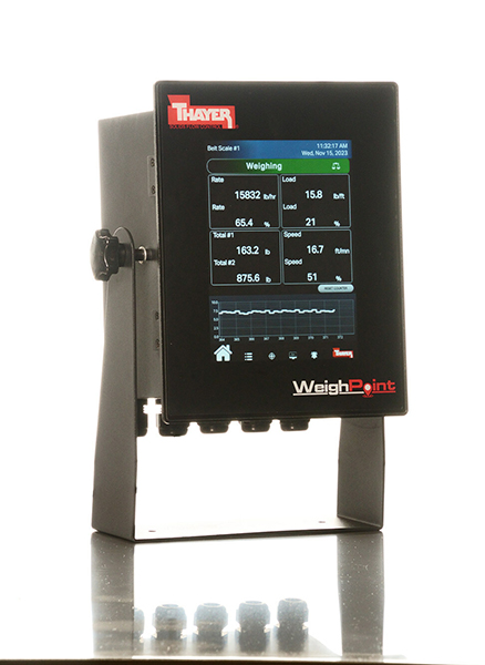 Thayer Scale's new WeighPoint Series 7200 integrator has a variety of features. Photo: Thayer Scale