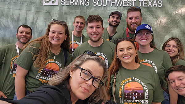 The National Stone, Sand & Gravel Association’s 2024 Young Leaders Annual Meeting included two service projects, including one in which attendees built produce bags at the San Antonio Food Bank. Photo: P&Q Staff