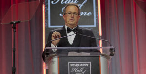 Tom Hill was enshrined in the Pit & Quarry Hall of Fame in March, joining Neil Hise, Louis Johnson and Charlie Luck IV as members of the 2024 class. Photo: Pit & Quarry