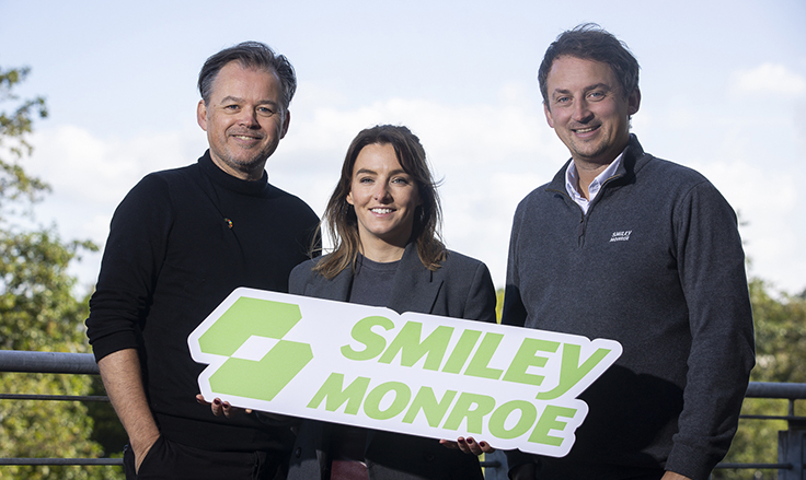 From left: Smiley Monroe’s Tim Monroe (CMO and environmental sustainability lead), Aimee McCracken (head of marketing) and Chris Monroe (CEO). Photo: Smiley Monroe