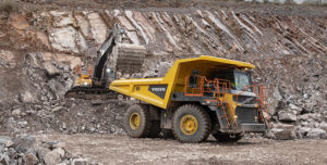 The new R60 (pictured) and R70 rigid haulers from Volvo Construction Equipment have 500-hour service intervals. Photo: Volvo CE