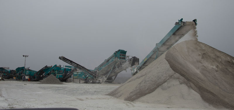 Jones Bros is exploring fully electric and hybrid processing plants as an option to replace diesel-powered equipment. Photo: P&Q Staff